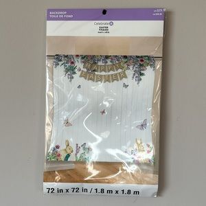 Happy Easter Fabric Backdrop by Celebrate It 72” by 72”